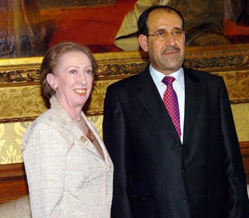 Margaret Beckett and Iraqi prime minister Nouri al-Maliki in London in July