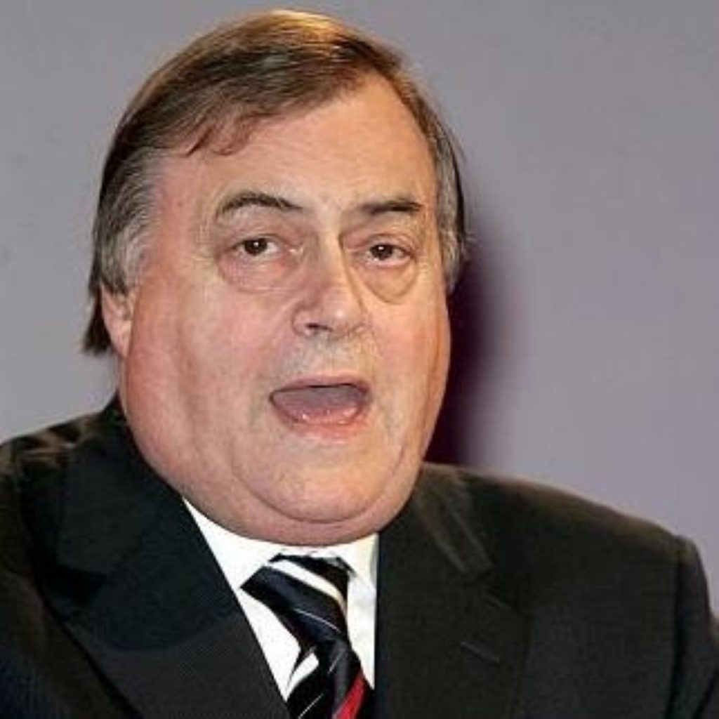 John Prescott served as deputy prime minister under Tony Blair