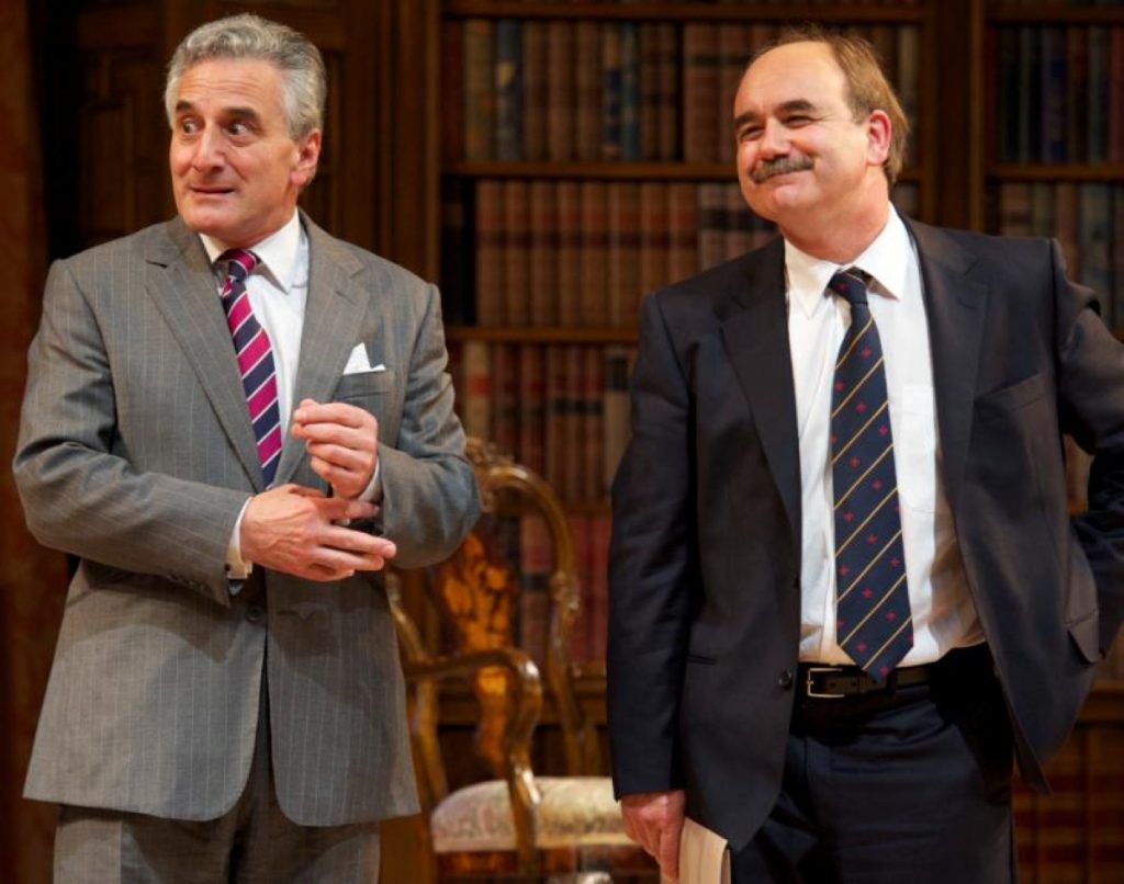 Henry Goodman (Sir Humphrey) and David Haig (Jim Hacker) in the updated Yes, Prime Minister