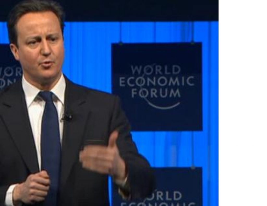 David Cameron makes his case during a previous Davos forum