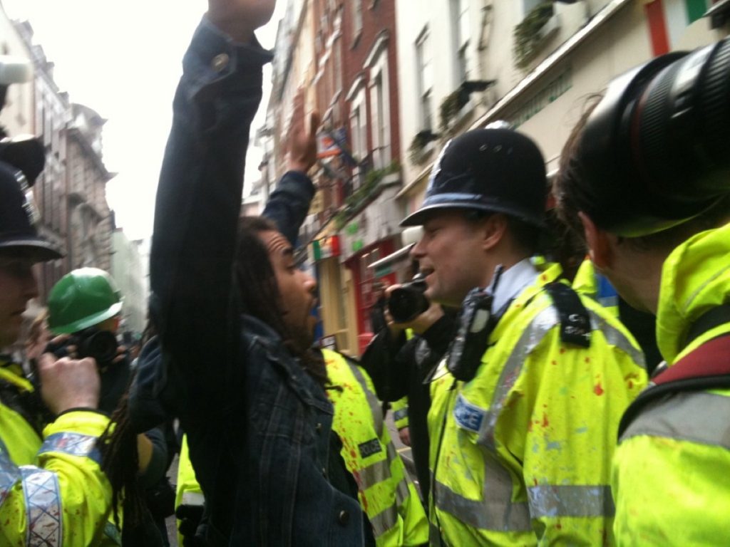 Kettling was 'under constant consideration' during March 26th protest, Liberty says. Photo: Ian Dunt