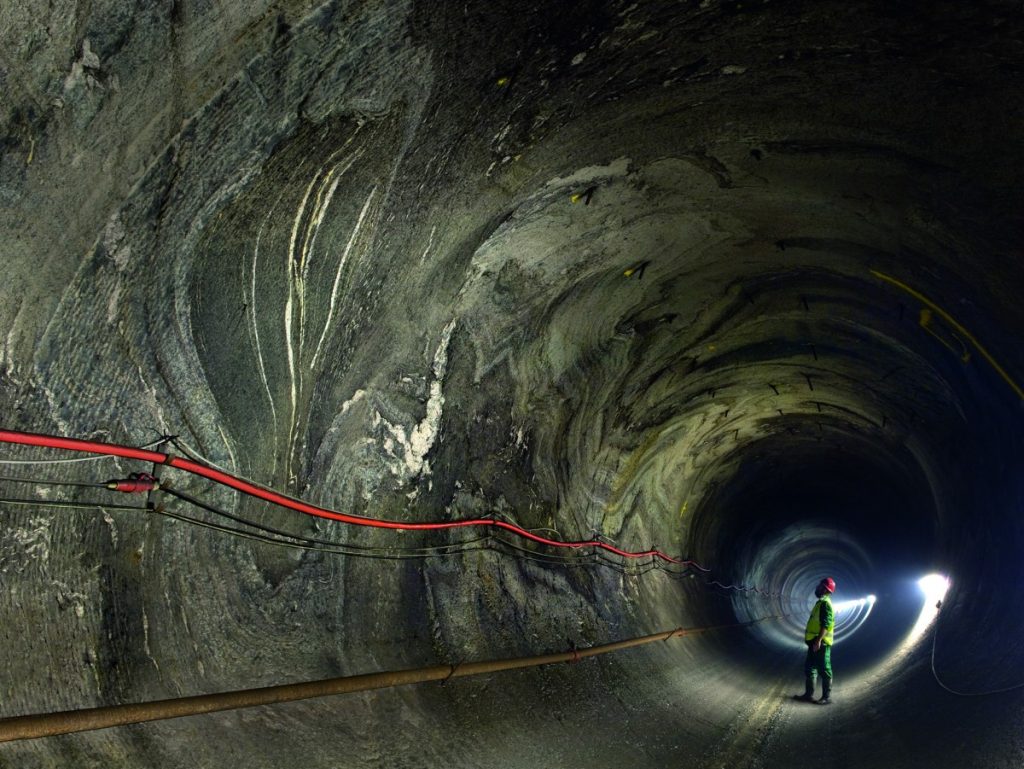 SSE's Glendoe tunnel. The firm's profits suffered a loss in the last six months, but its dividend payout is up