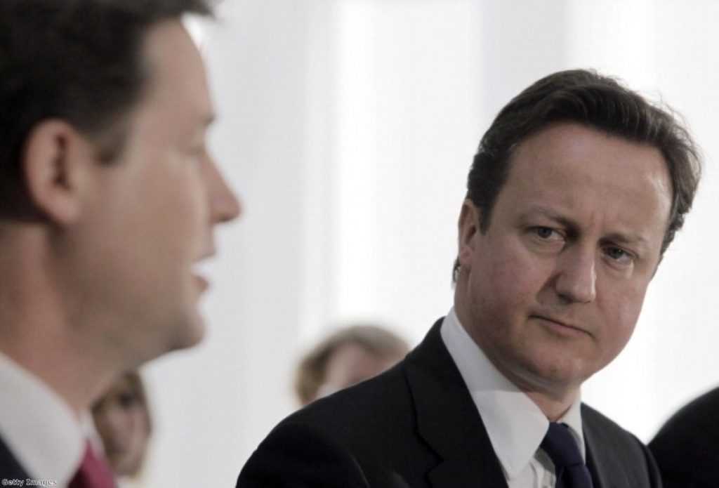 David Cameron and Nick Clegg's relationship slips just a little further