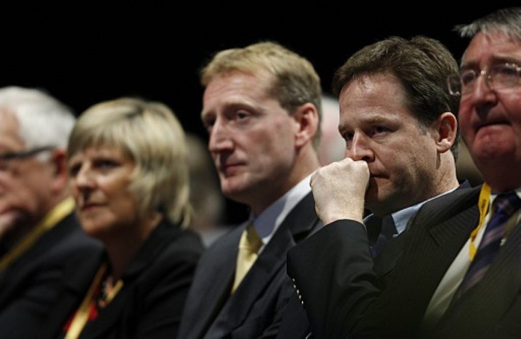 Into the darkness? Coalition could consign the Lib Dems into the 'annals of history', Bradley warned.