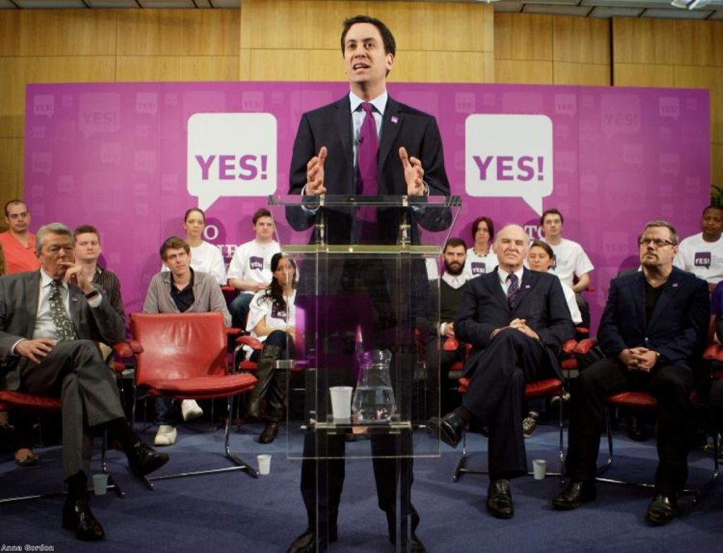 Leading by example? Most Labour MPs back a 'no' vote despite Ed Miliband's efforts.