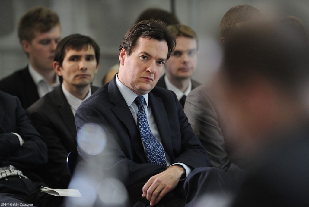 Chancellor George Osborne listens as the IMF delivers its verdict