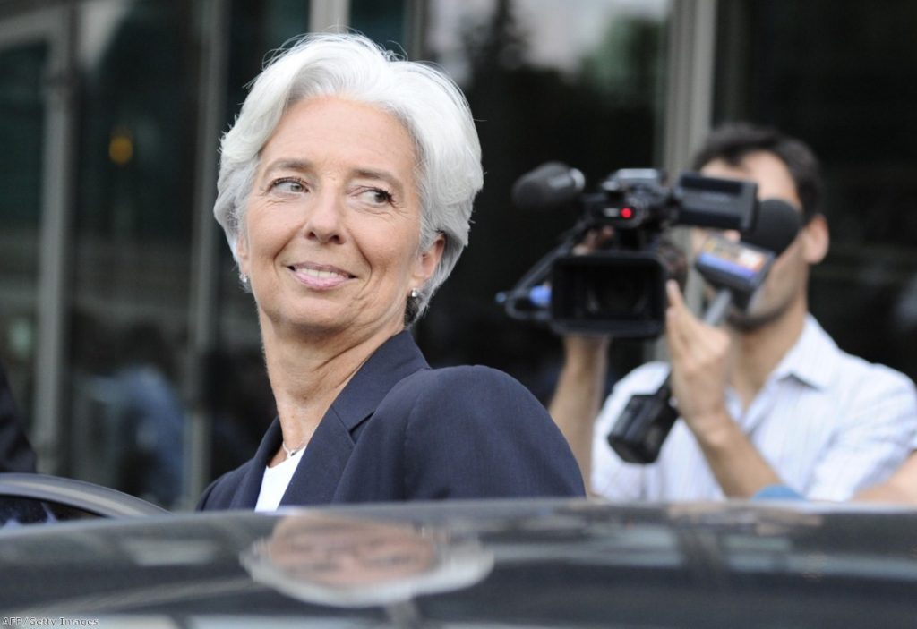 IMF managing director Christine Lagarde