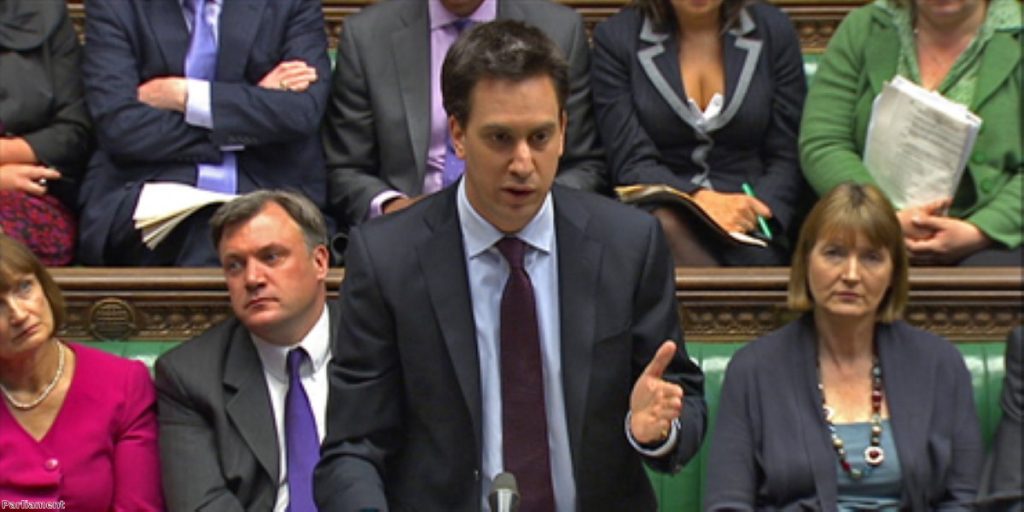 Ed Miliband tackled the PM over today's unemployment figures