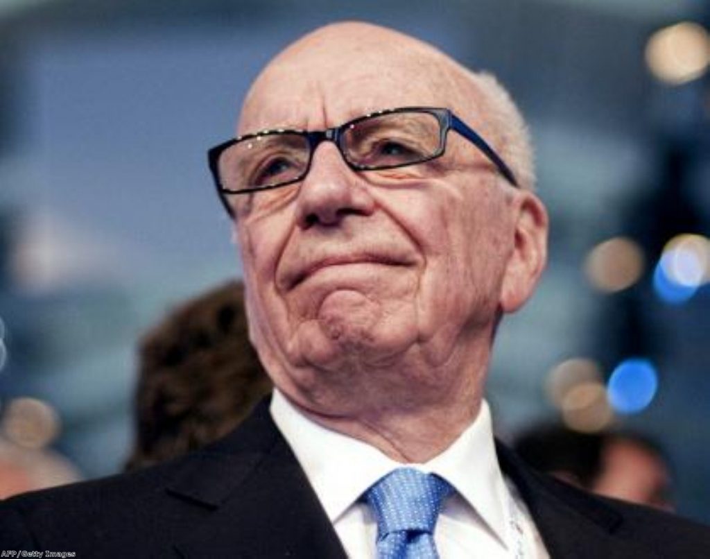 Rupert Murdoch interrupted his son to tell the committee he felt humbled. AFP/Getty Images