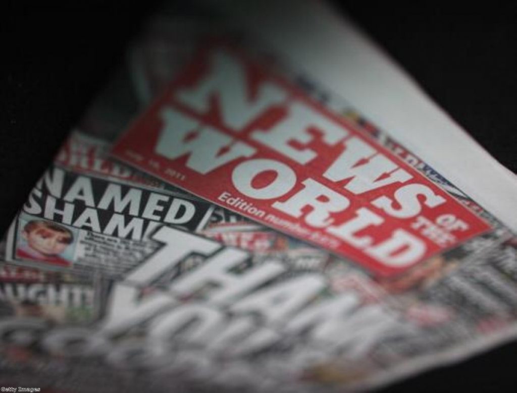 The News of the World stopped publishing last month. Photo:Getty Images