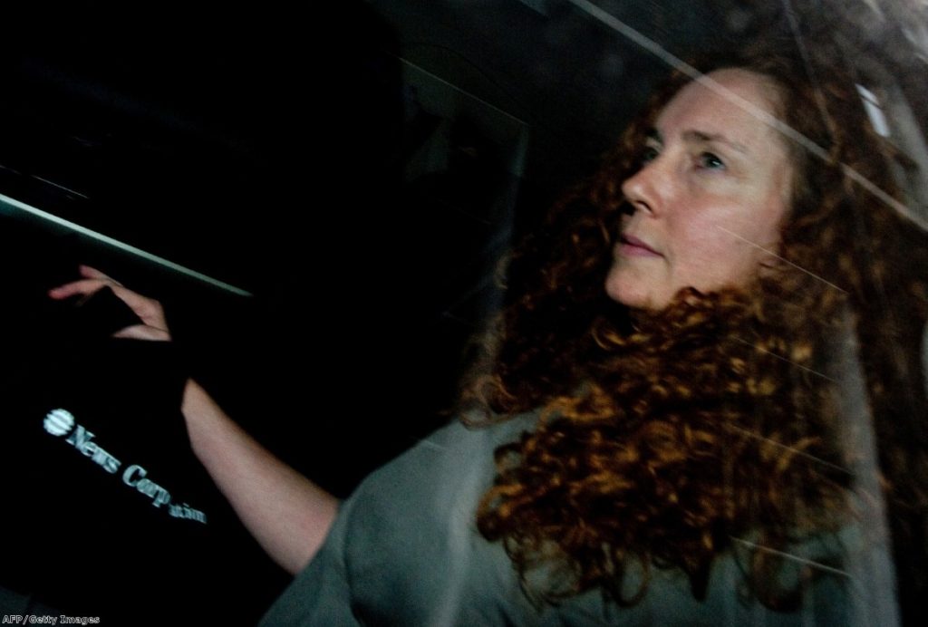 Rebekah Brooks at the height of the phone-hacking scandal which forced her resignation last summer