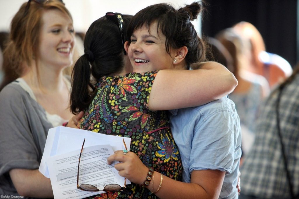 Around 335,000 students in England, Wales and Northern Ireland are receiving their A-level results today