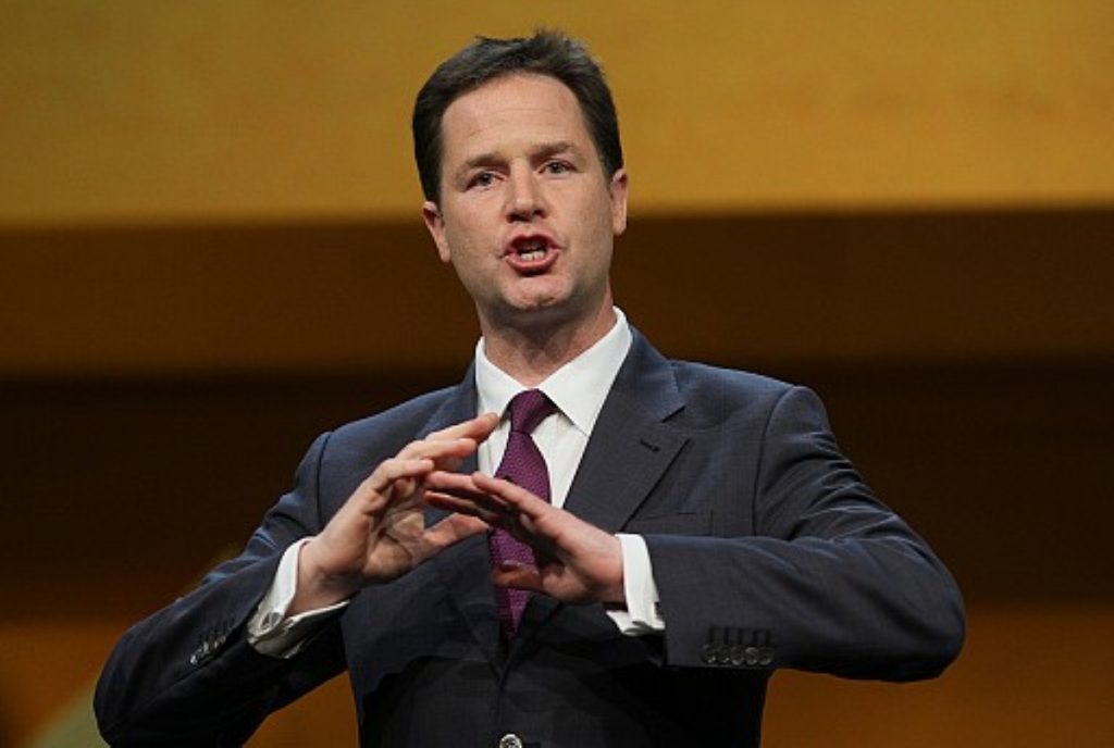 Taking the pain: Clegg will be mindful of public sector support for the Lib Dems