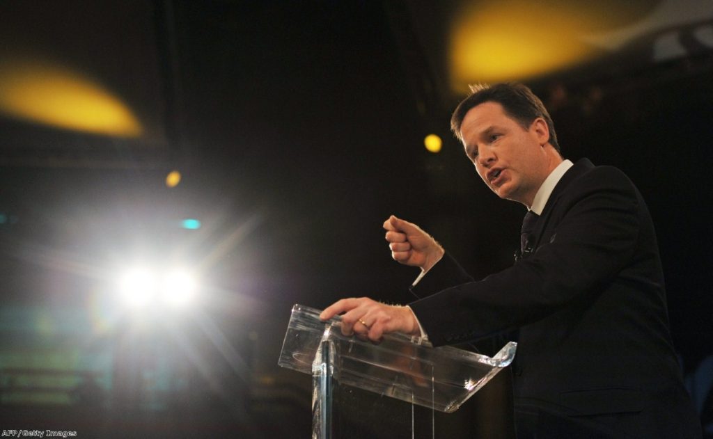 Clegg is a passionate pro-European, but the crisis will create faultlines between non-eurozone members and the rest.