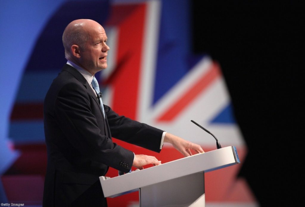 Hague offered gushing praise for his two bosses.