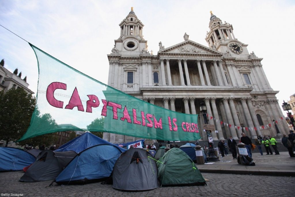 Occupy protesters outside St Paul's Cathedral: Just snobs, according to Cameron