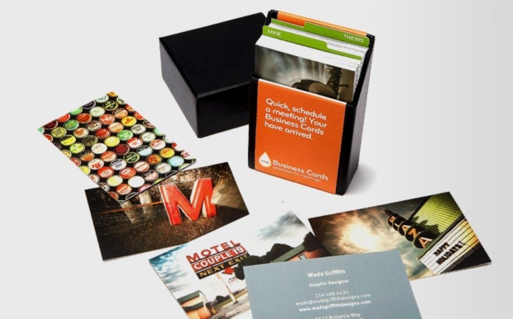Business cards by MOO