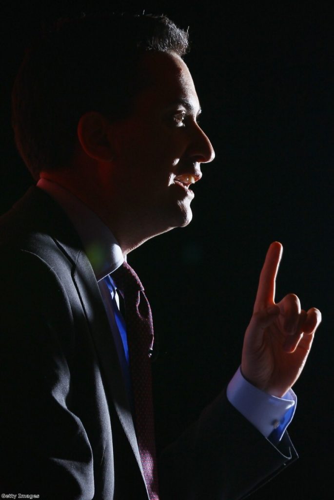 Miliband: Minor victory during a subdued session
