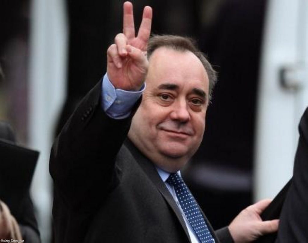 Ceasefire? Salmond's reputation has been badly damaged by the scandal.