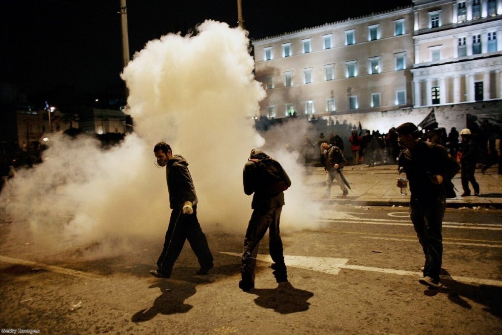 Riots have surrounded the key decisions on the Greek bailouts.