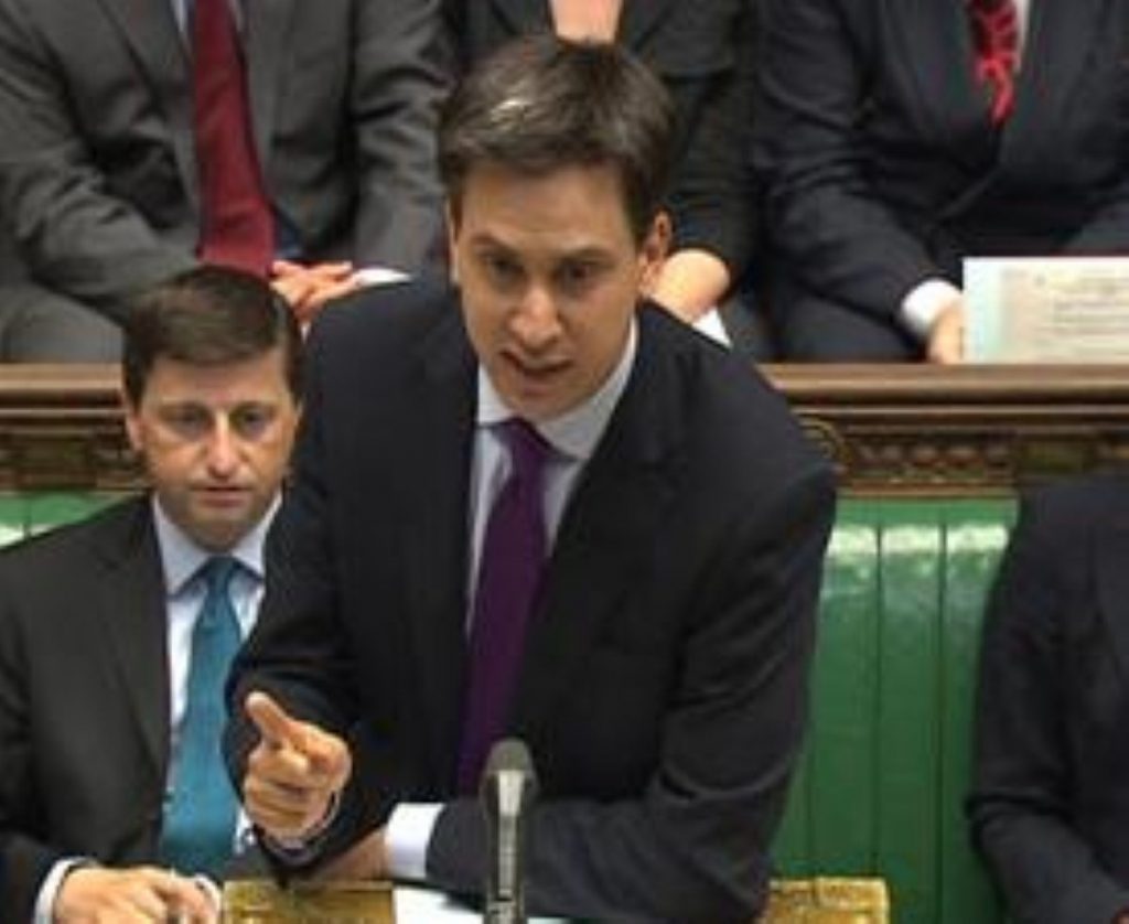 Easy win: David Cameron keeps writing Ed Miliband