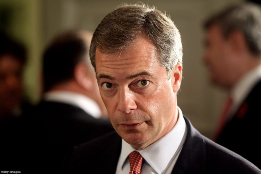 Under fire: Farage's party subject to 'smear campaign' ahead of local elections