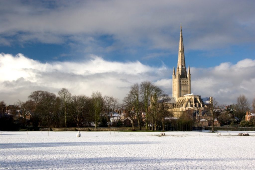 Norwich Cathedral - a symbol of the Church of England's position as the established church in England