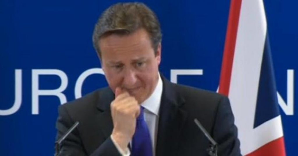 Cameron looked tired and strained as he discussed the Brussels summit on the eurozone crisis.