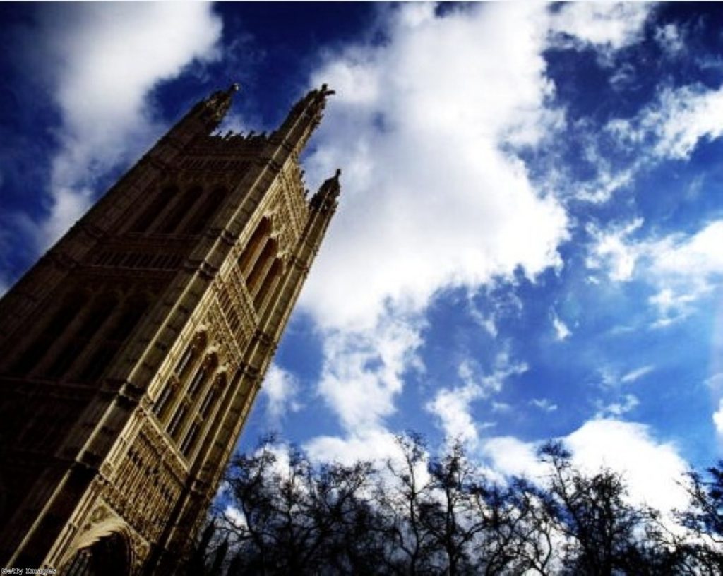 The Lords tower looms over Westminster, as a massive constitutional struggle gets underway in earnest