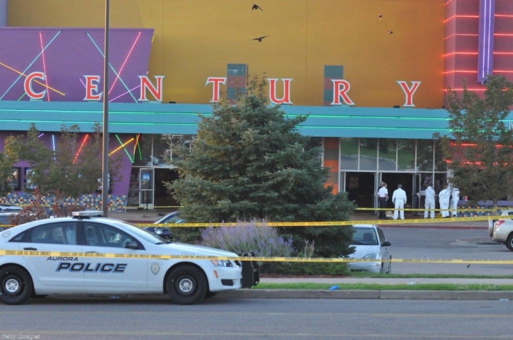 The scene of the shooting in Denver