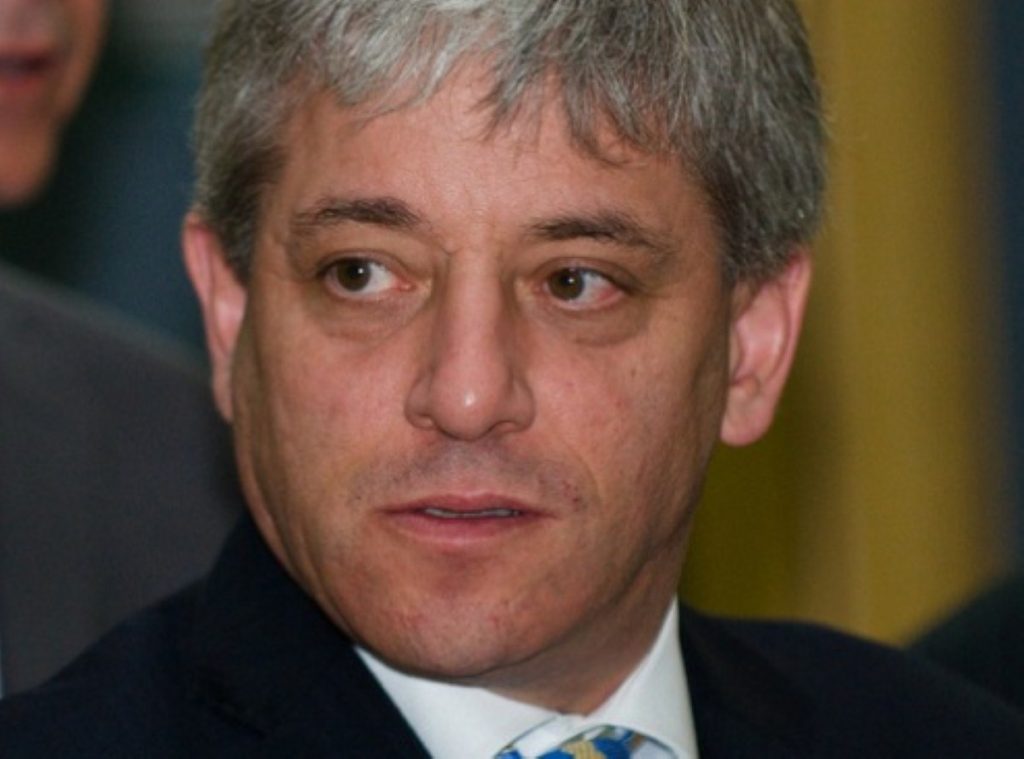 John Bercow gets hot under the collar - or "exasperated" at least