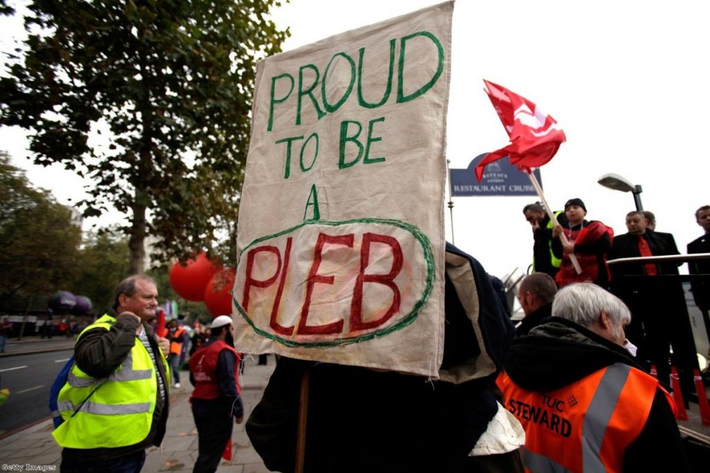 Proud to be a pleb: Campaigners mock Mitchell