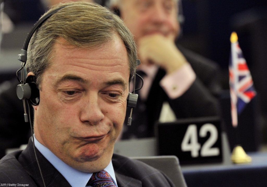 Squeezing through: Farage is enjoying strong polling despite negative coverage