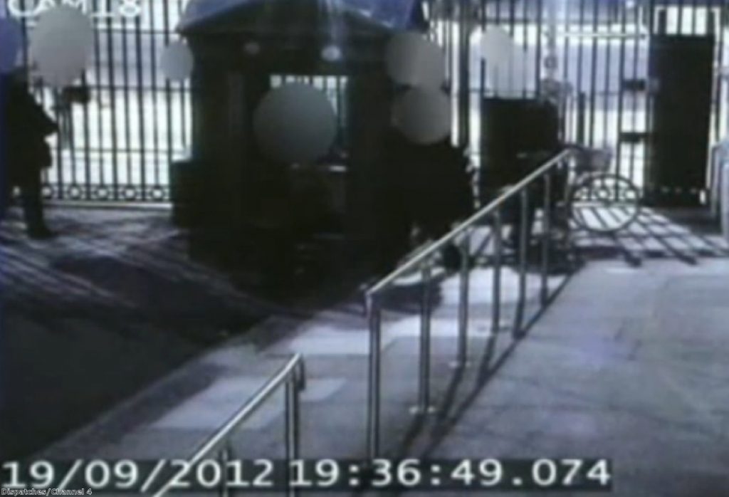 CCTV footage of Mitchell: The footage was not provided to the former chief whip until weeks after he resigned.