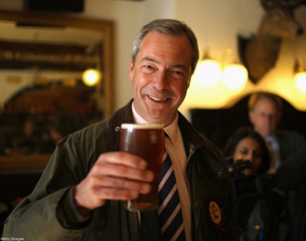 Farage: Nodded during extracts of Rivers of Blood speech