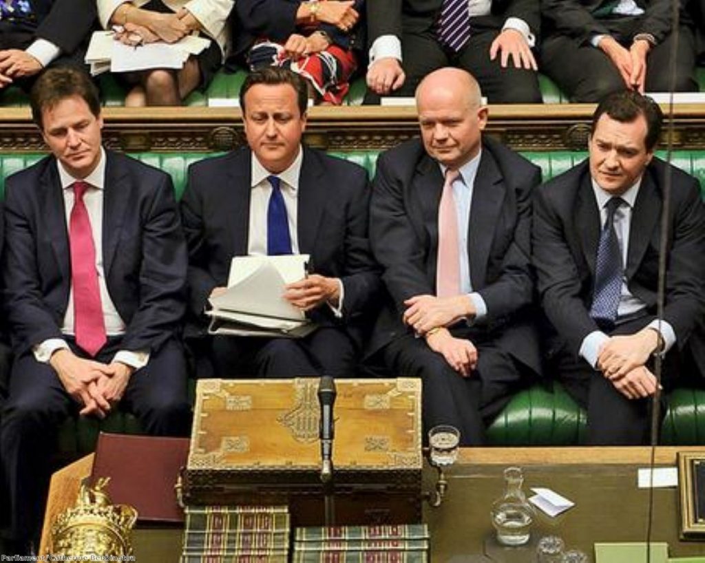 Too easy: Cameron didn't even break into a sweat this week in PMQs