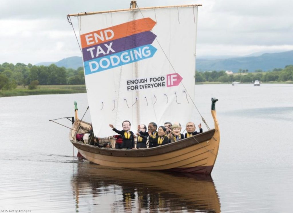The 'Enough Food For Everyone IF' campaign's ship calls attention to the issue at the G8