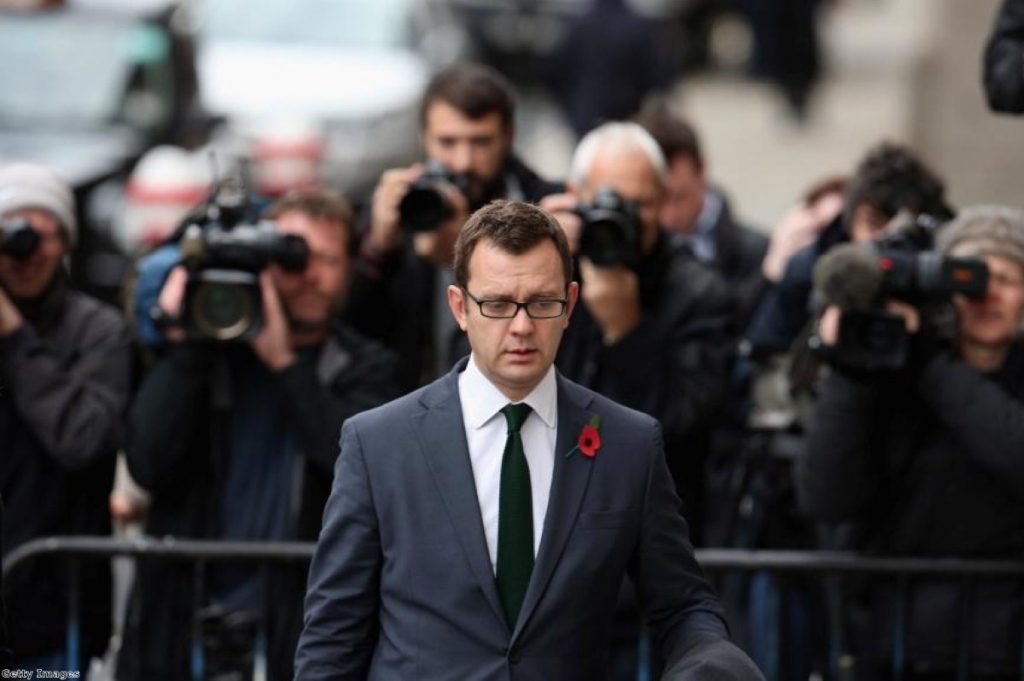 Andy Coulson arrives at court for the third day of the phone-hacking trial