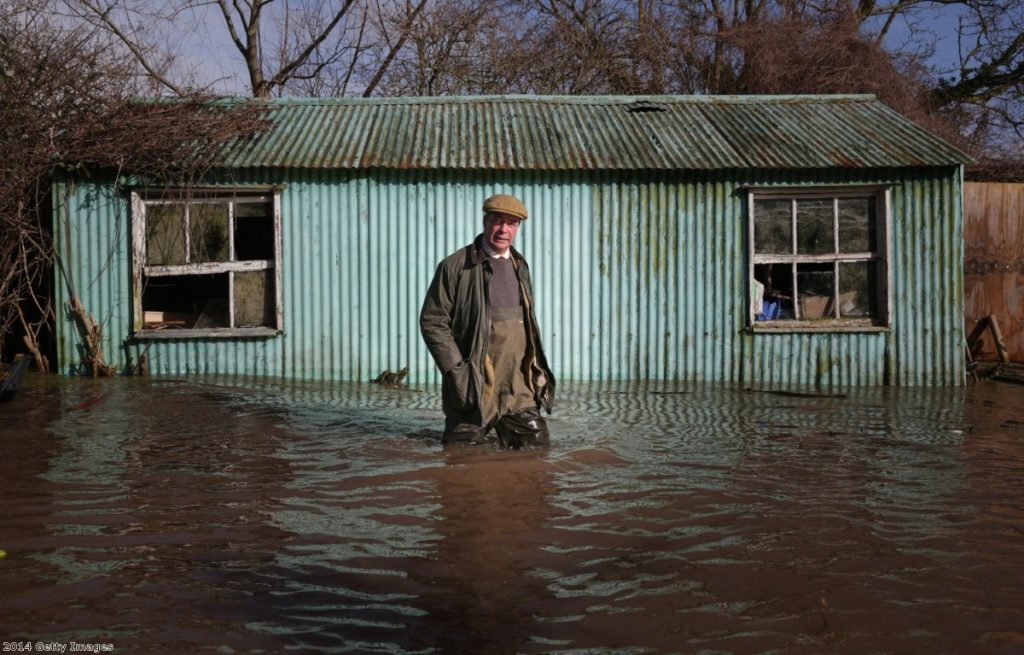 Nigel Farage isn't thought to be responsible for the flooding