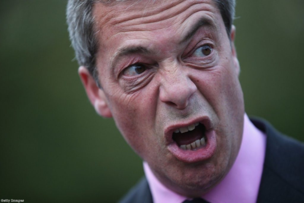 Nigel Farage: Snarling