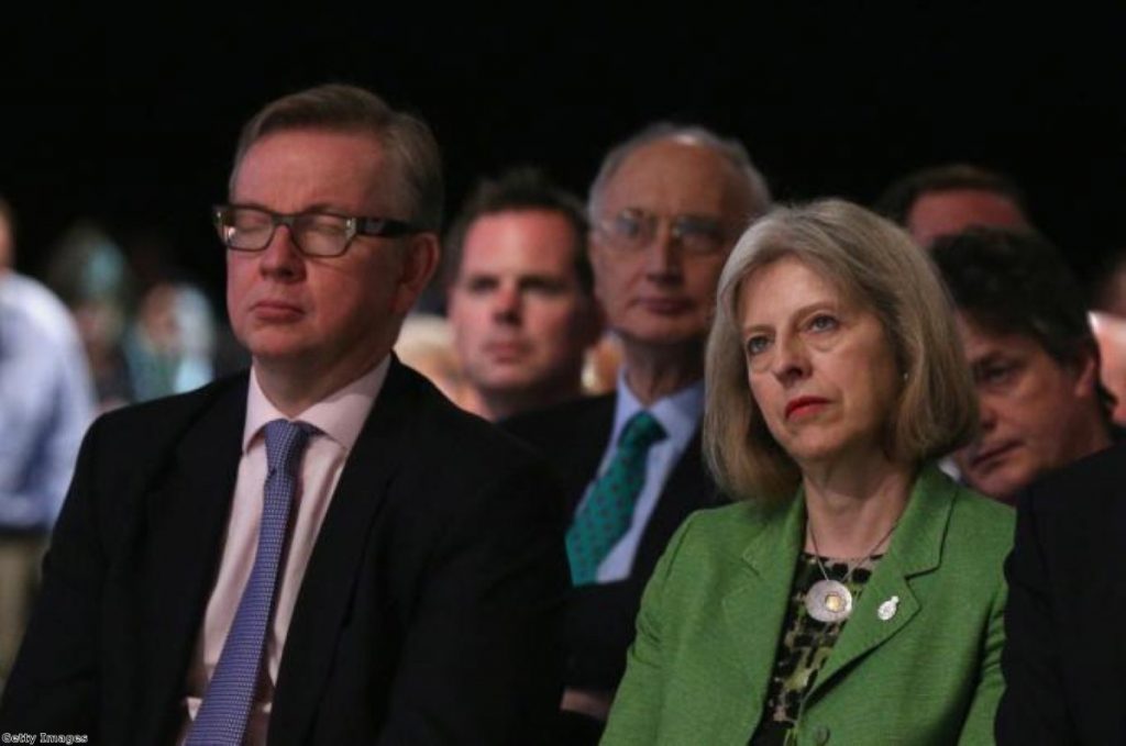 Awkward... Michael Gove and Theresa May have been at loggerheads