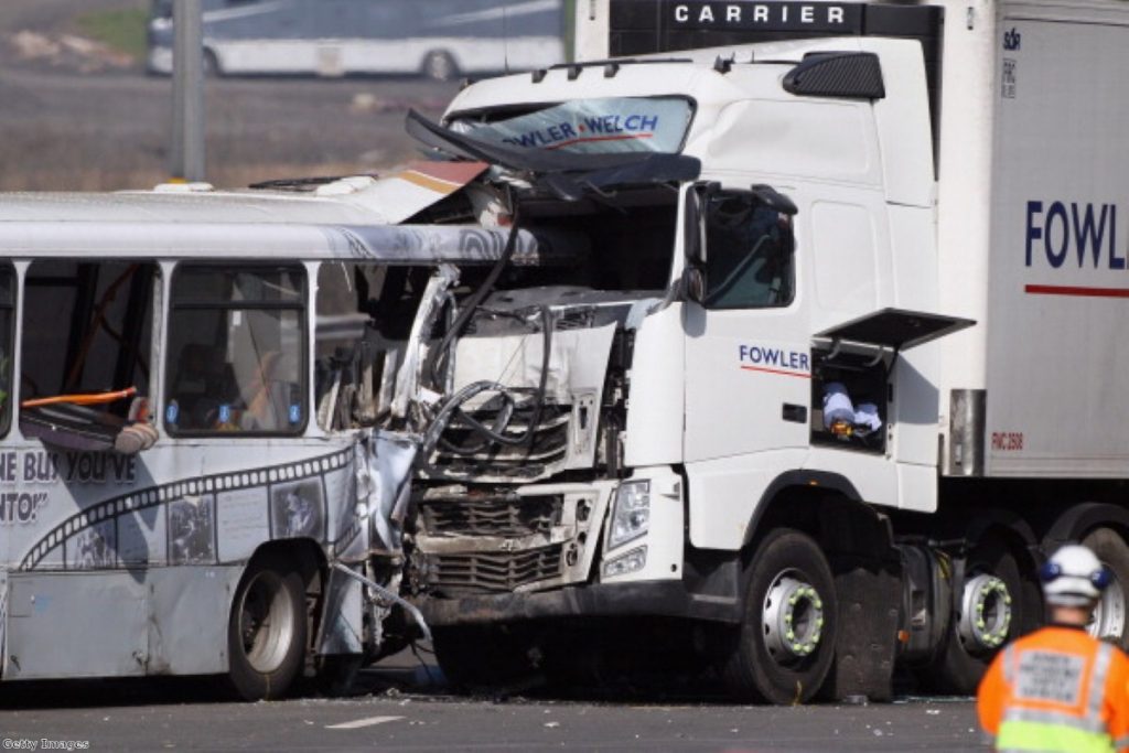 Thirty people injured and one person died at this crash on the M5 in 2012