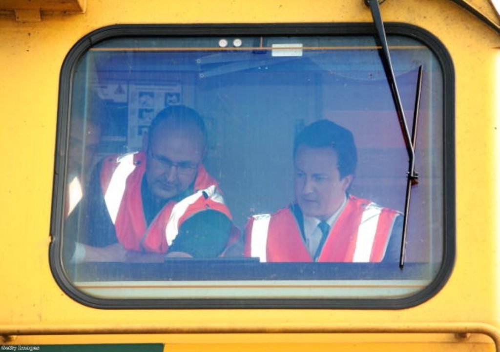 Handing back the controls: Cameron committed to private ownership of the railways