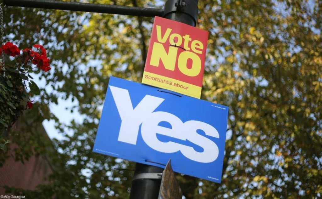 One week to go until polling day, and Scotland is dominated by the referendum debate