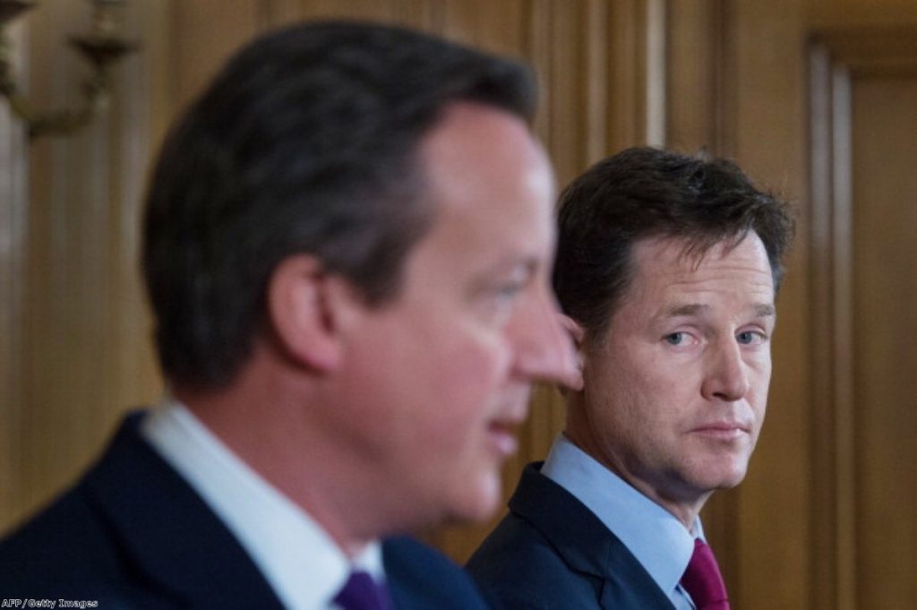 Clegg accuses the Tories of "beating up on the poor"