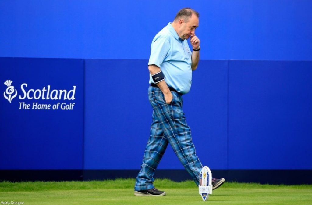 Life - and golf - goes on for Alex Salmond after the Scottish independence referendum