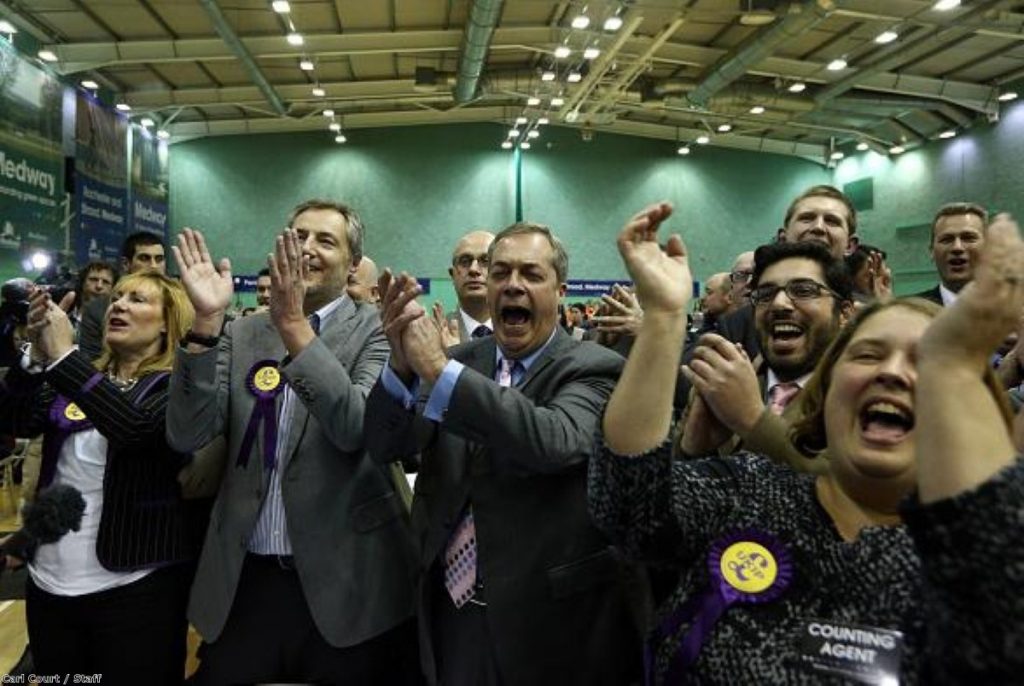 Nigel Farage and co celebrate another Ukip victory