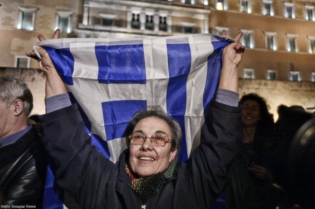 A demonstrator turns out on the streets to support the new Greek government - but should left-wingers put their faith in Syriza?