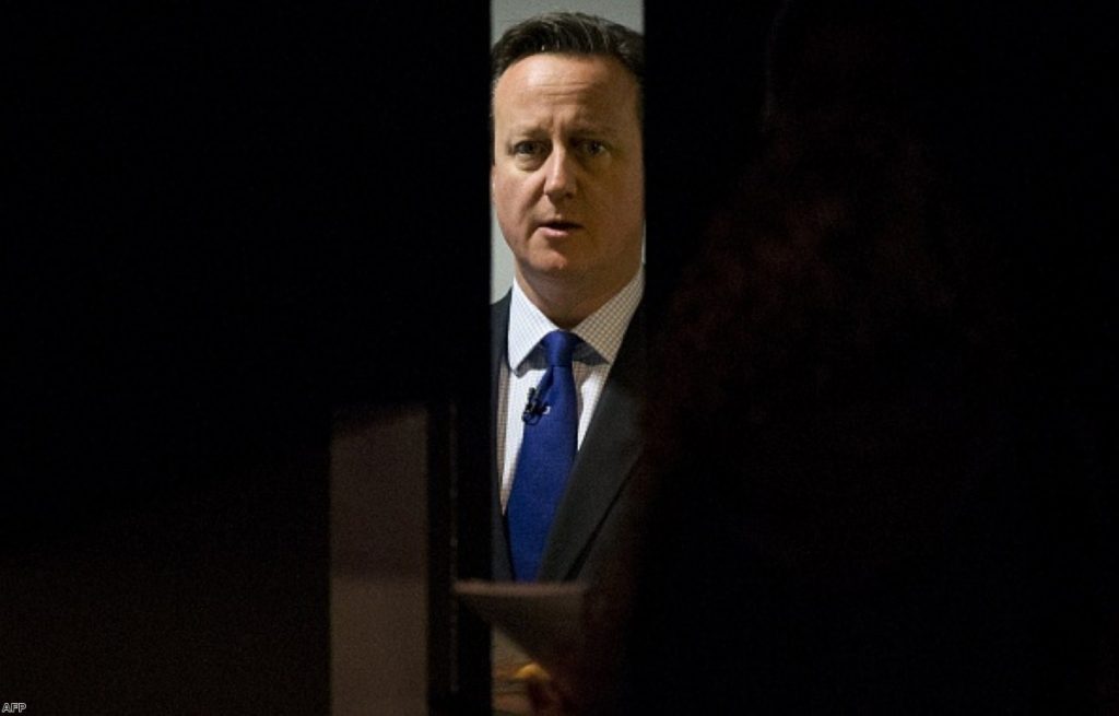 David Cameron prepares to speak to business leaders last week