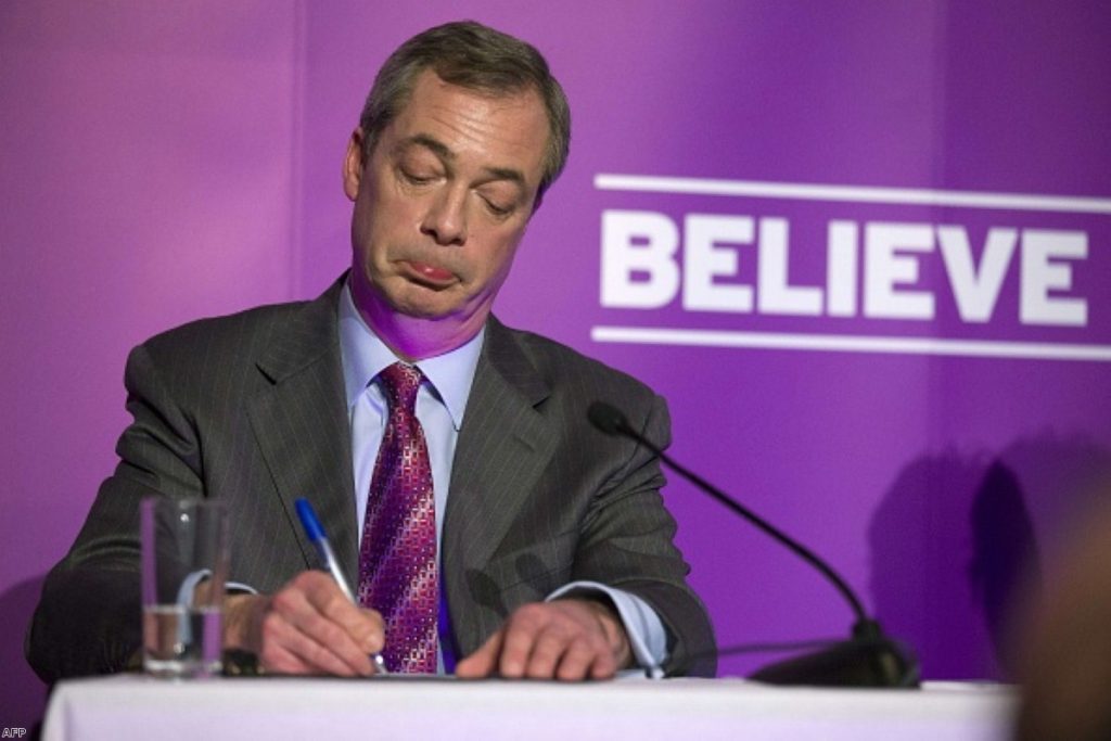Nigel Farage: Facing disappointment